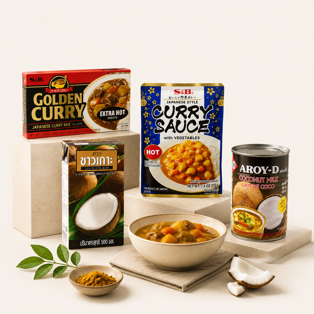 Currypasta & kokosmjölk