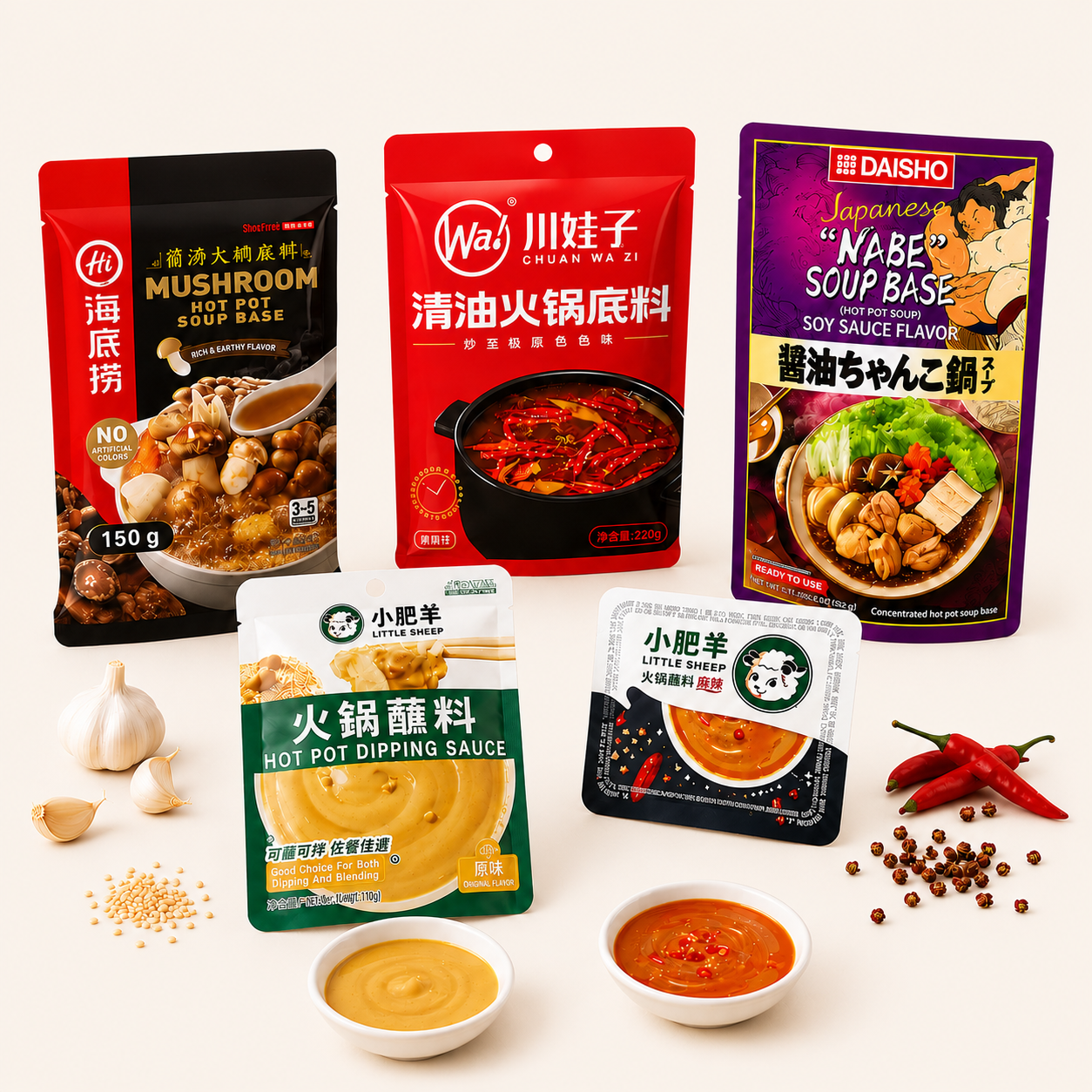 Hot pot-bas & soppmixar