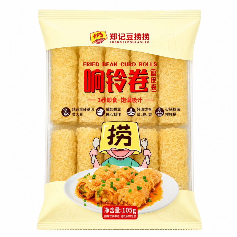 Zhengji Doulaolao Tofurullar för hotpot 105g