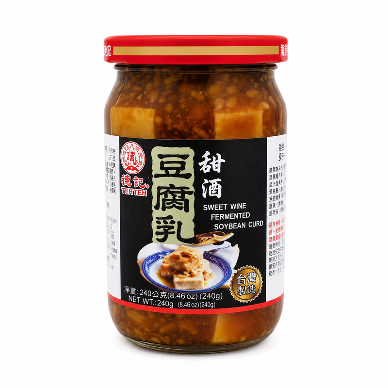 Teh Teh Söt fermenterad tofu med risvin 380g