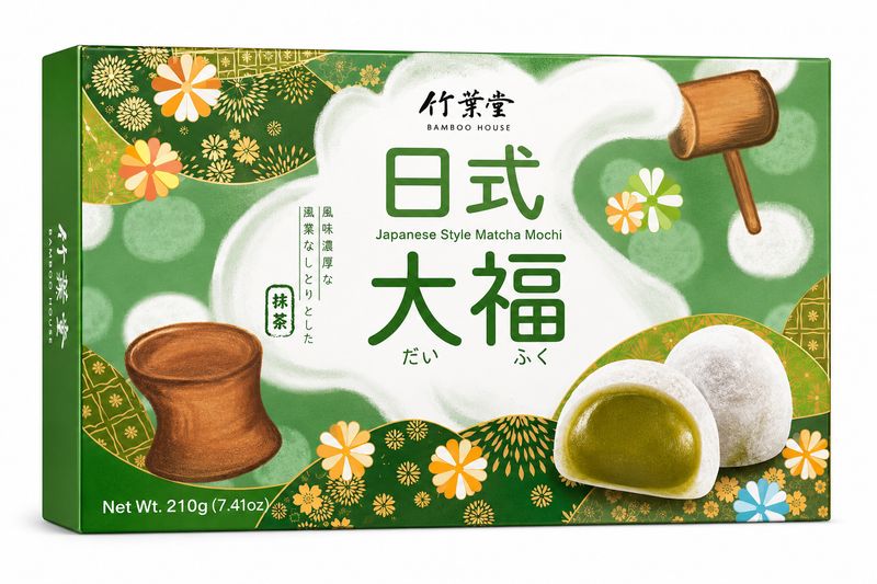 Bamboo House Japanese Matcha Mochi 210g