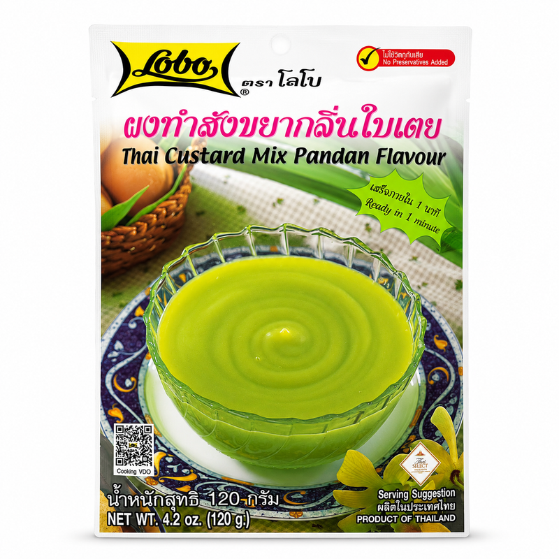 Lobo Thailändsk vaniljkräm-mix, pandan smak 120g