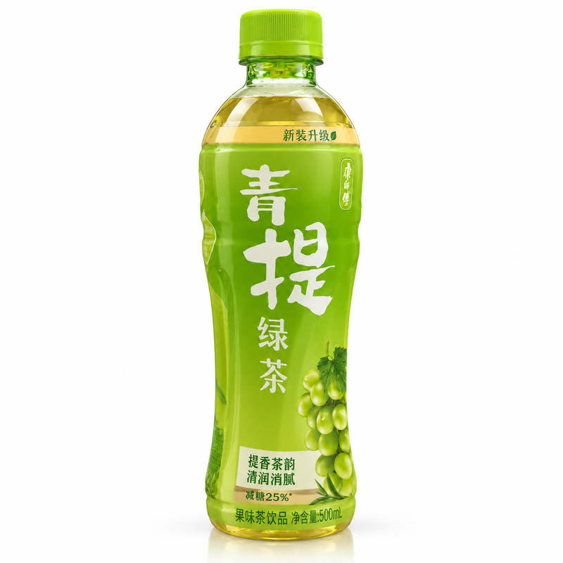Master Kong Grönt Te med Grön Druvsmak 500ml