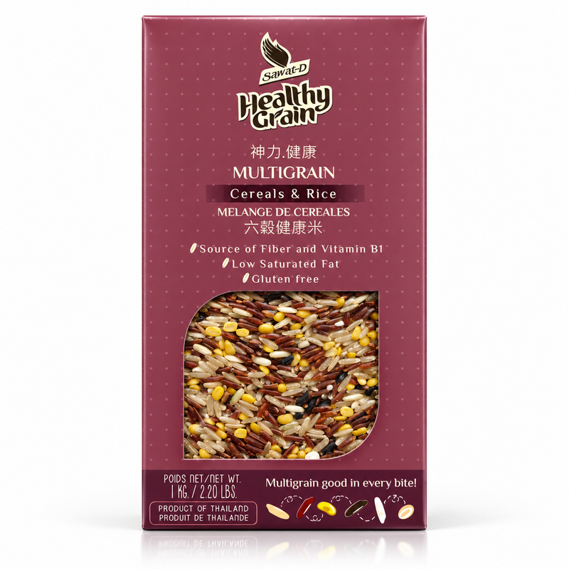 Sawat-D Healthy Grain Sexkorns Ris- & Spannmålsmix 1kg