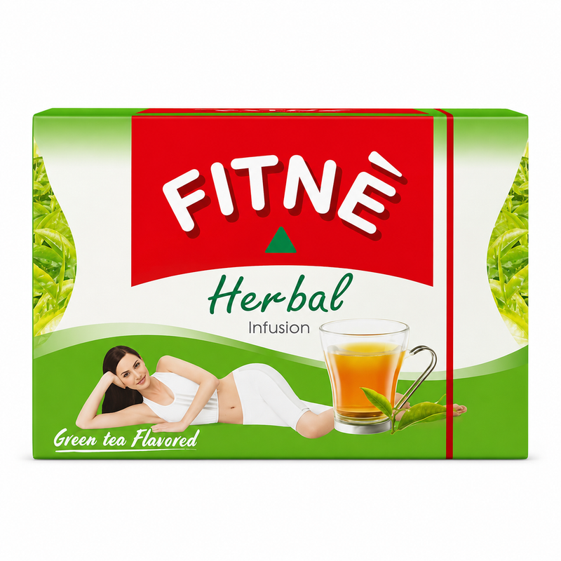 FITNÉ Örtinfusion med Grönt Te-smak 39,75 g (2,65 g × 15