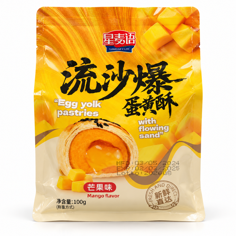 Simdmyur Äggulebakelse med mangosmak 100g