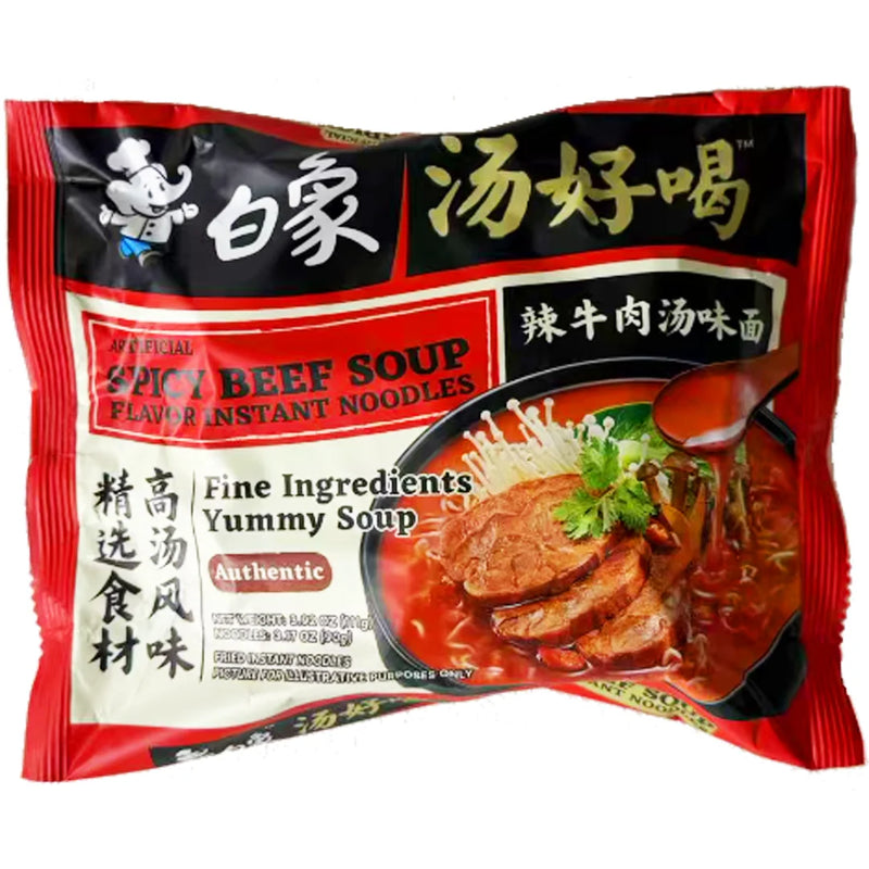 Baixiang Nudlar med kryddig biffsmak  111g