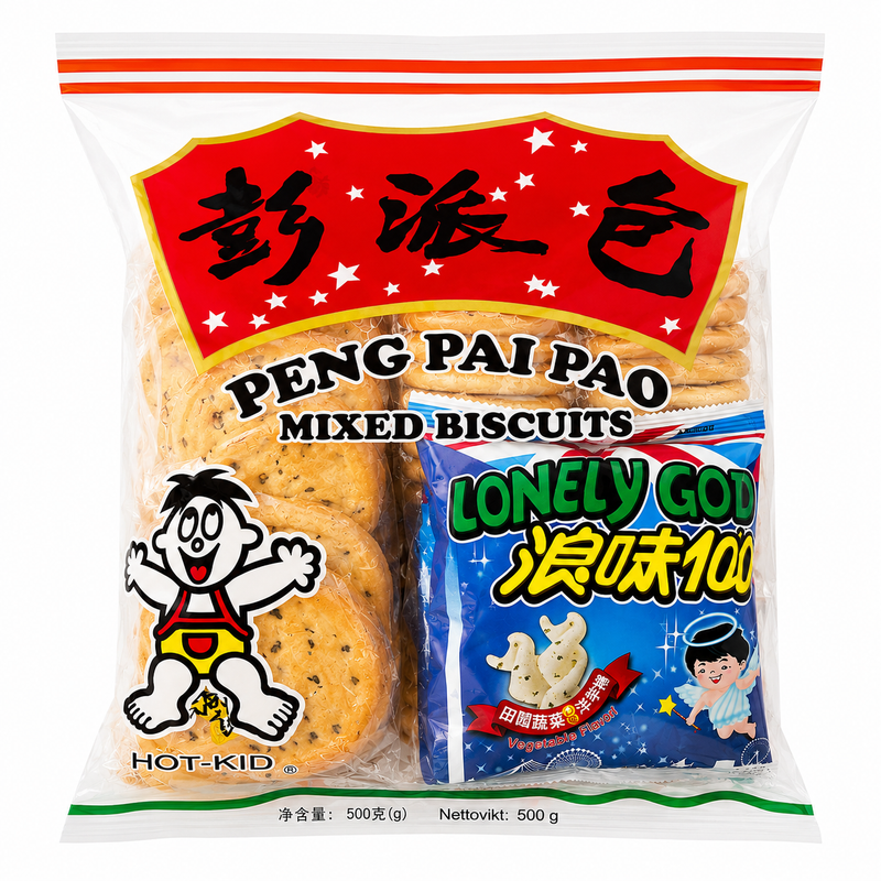 Peng Pai Pao Blandade Kex och Snacks