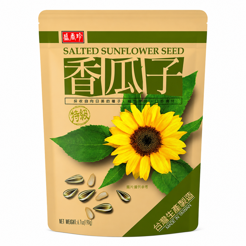 Sheng Xiang Zhen Saltade solrosfrön 190g