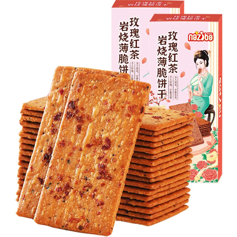 Naziba Rose Black Tea Biscuit 纳滋宝玫瑰红茶岩烧薄脆饼干 118g