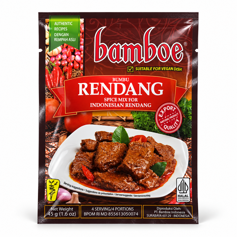 Bamboe Rendang Kryddpasta 45g