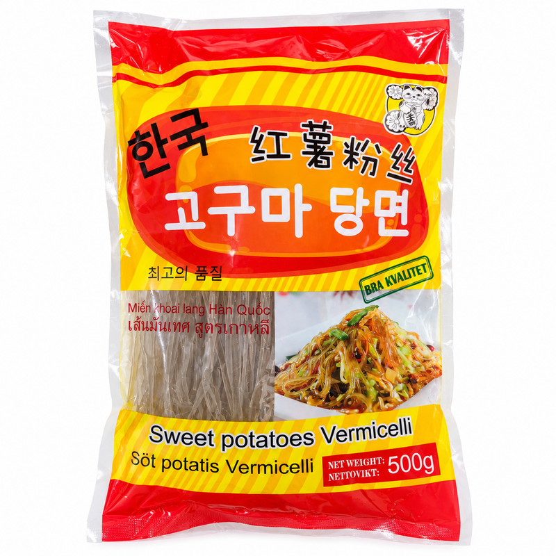 Koreanska Sötpotatisglasnudlar 500g