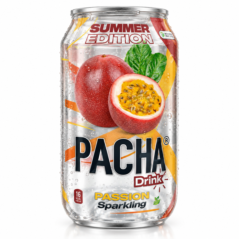 Pacha Kolsyrad Dryck med Passionsfruktssmak 330 ml