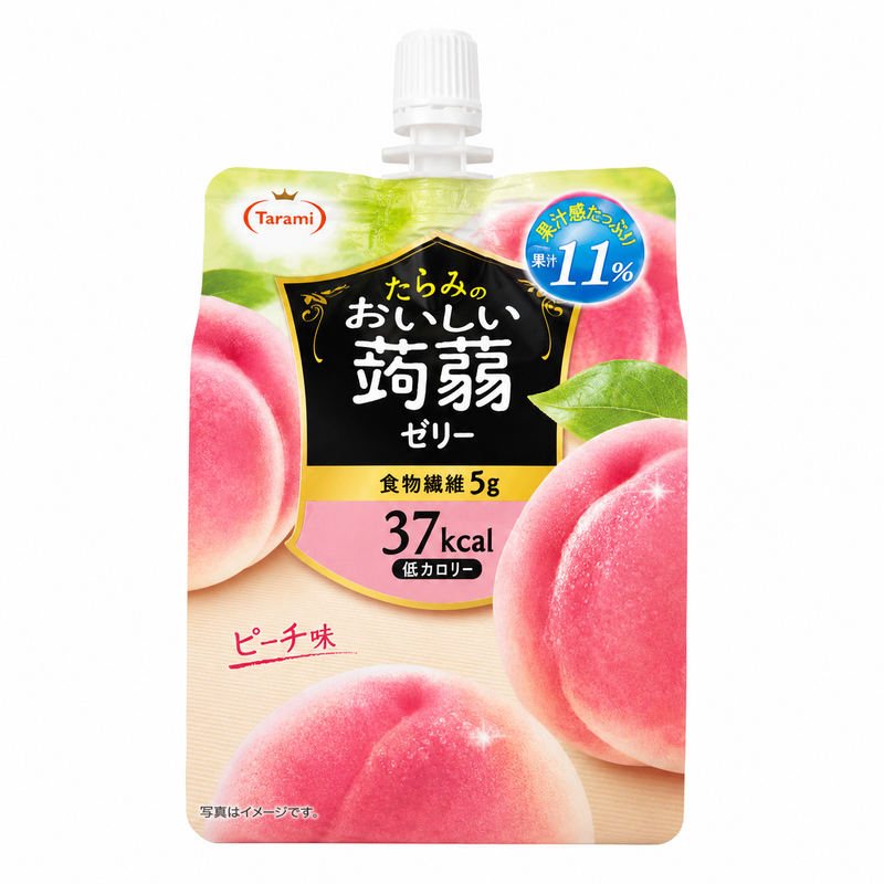 Tarami Konjacgelé med persikosmak 150g