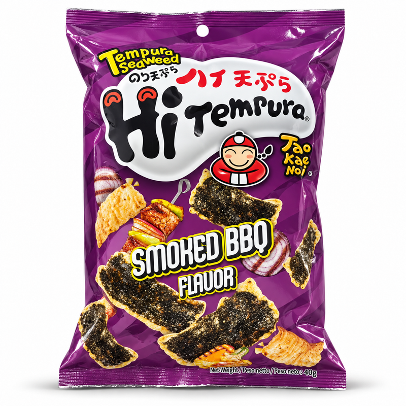 Tao kae noi Tempura Sjögrässnack med Rökt BBQ smak 40g