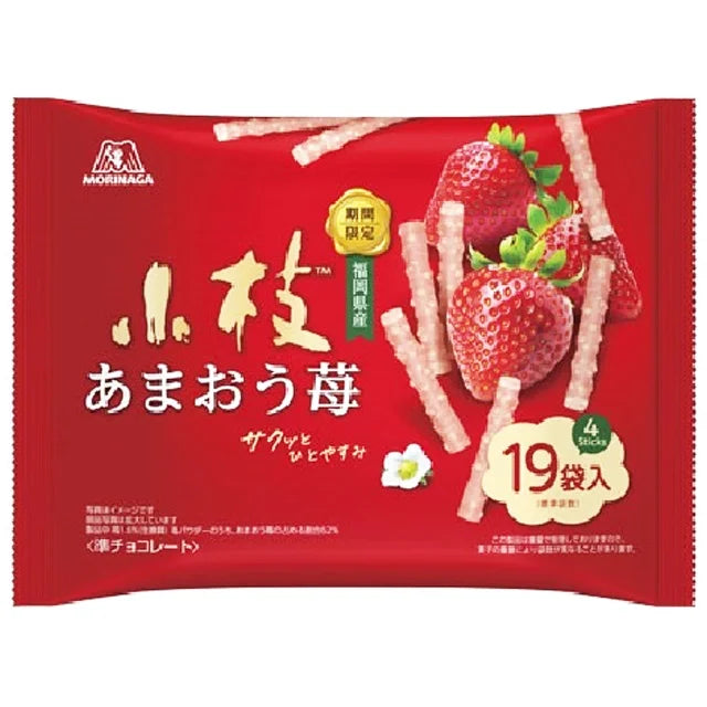 Morinaga Choklad Kex med Jordgubbar 100g