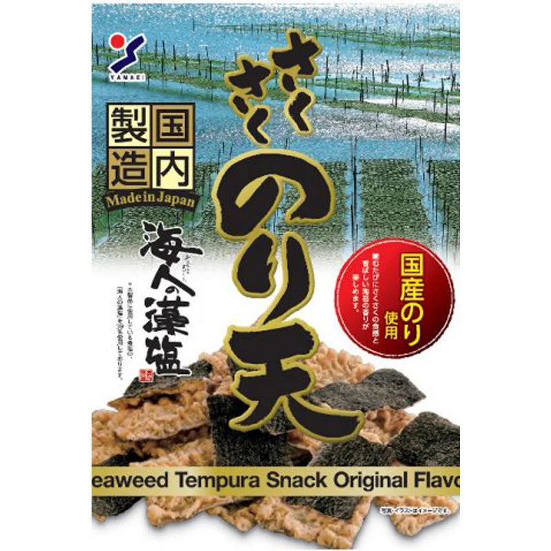 Yamaei Torkad Krispiga Sjögräs Plattor med Tempura Smak  70g