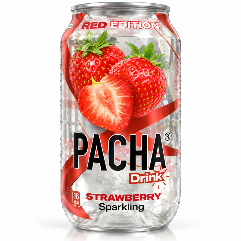 Pacha Kolsyrad Dryck med Jordgubbssmak 330 ml