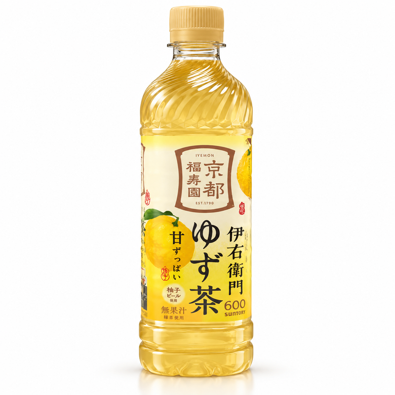 Suntory Iyemon Grönt Te med Yuzu 600ml