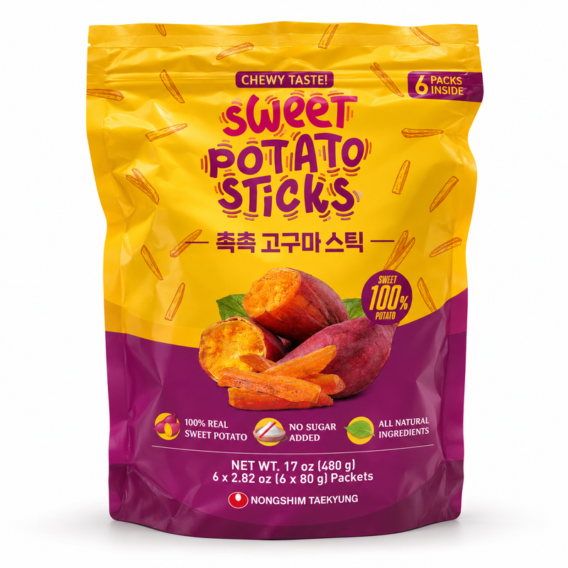 Nongshim Taekyung Sweet Potato Sticks 6 packs 480g