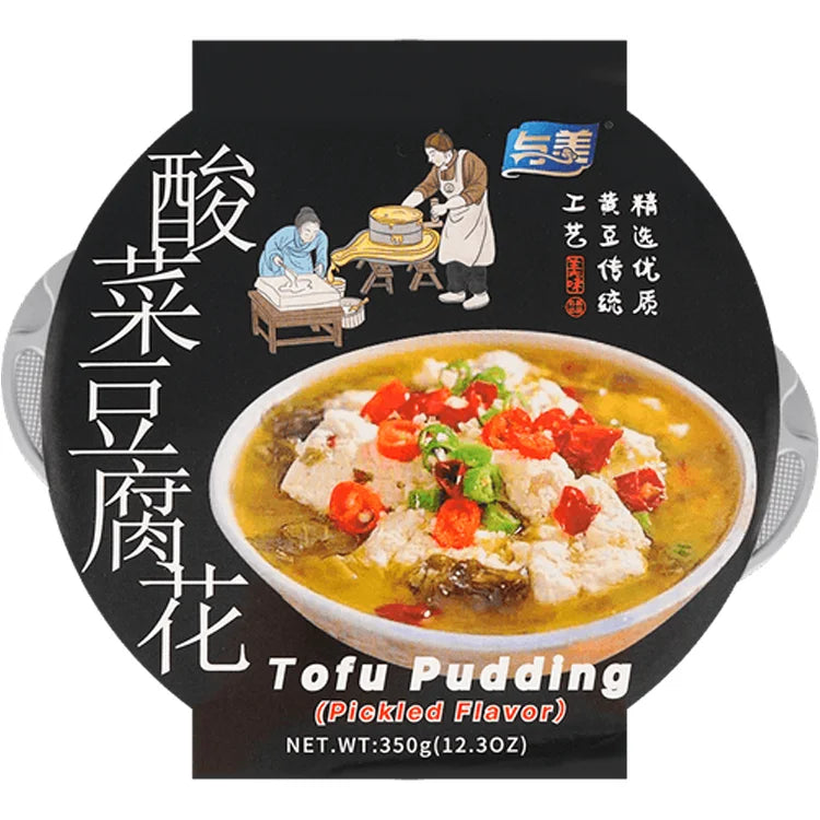 Yumei Självupphettande Tofupudding med Inlagd Senap 350g