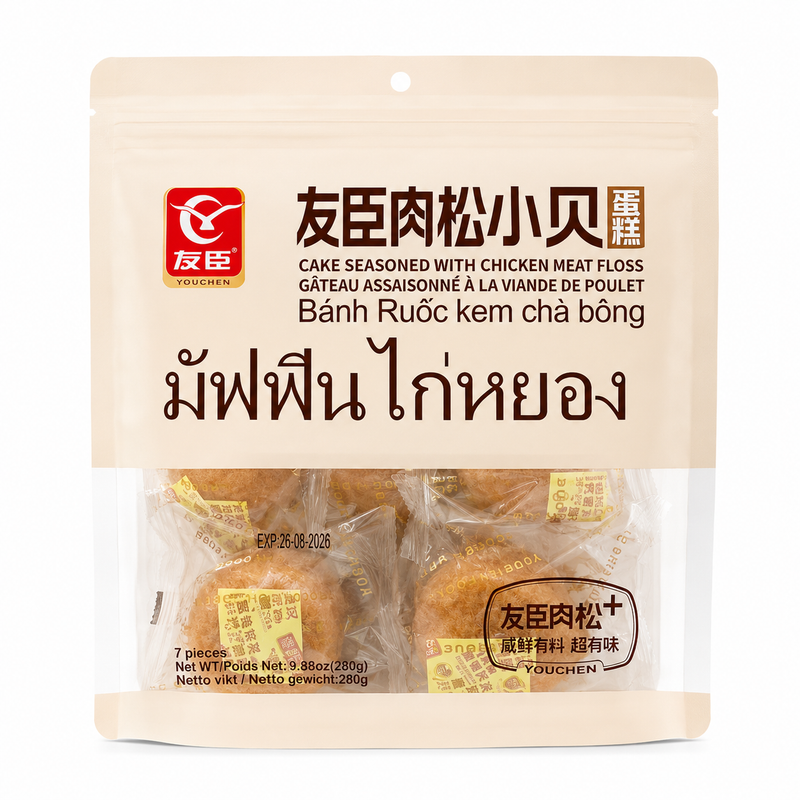 Youchen Kaka med kycklingköttsfloss 280g (7pieces)