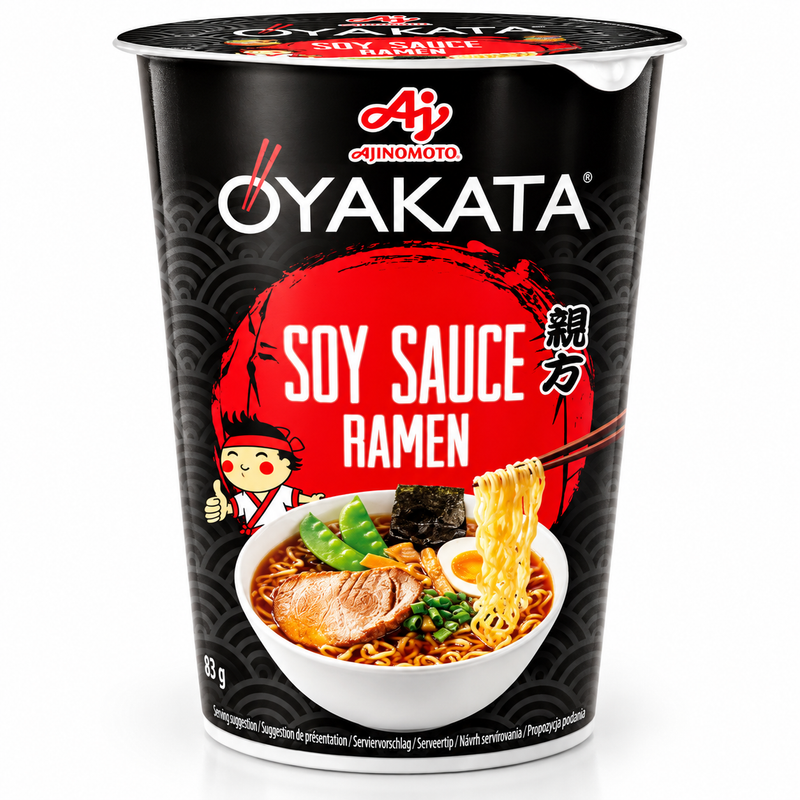 Oyakata Cup Snabbnudlar med Sojasåssmak 63g