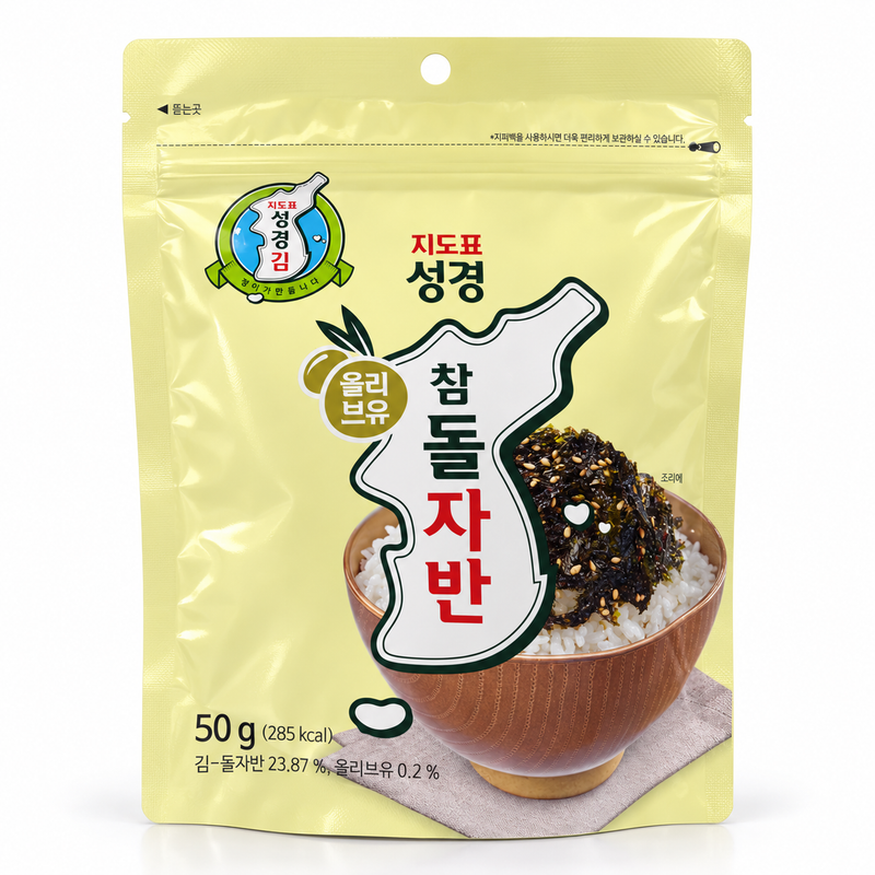 Sung Gyung Rostade Sjögräsflingor med Olivolja 50g