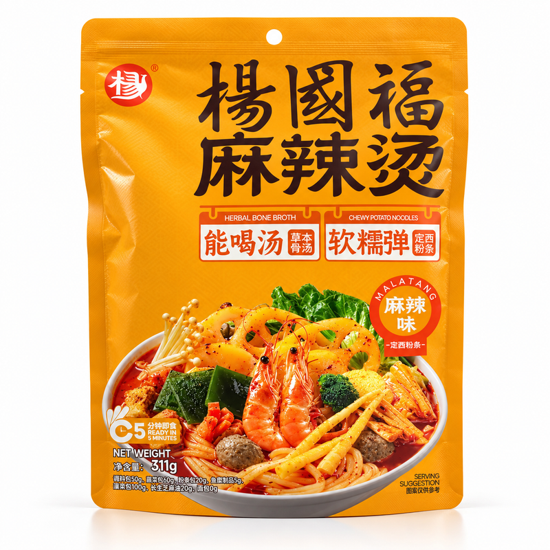 Yang Guofu Klassisk Malatang med Glasnudlar 311 g