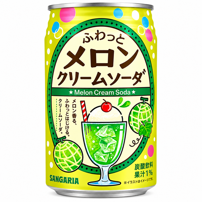 Sangaria Melon Cream Soda 350ml