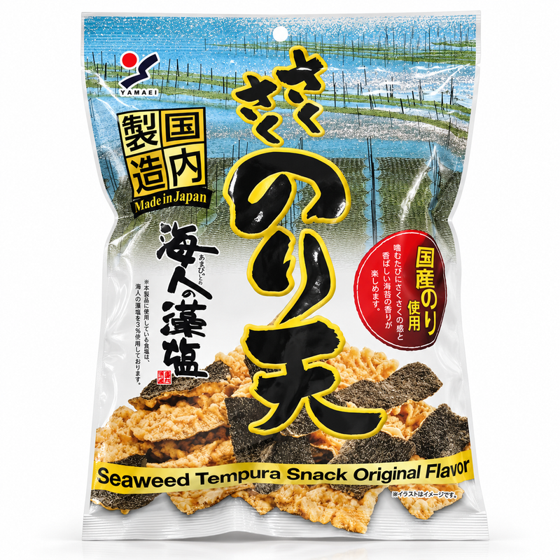 Yamaei Dried Crispy Seaweed Sheets with Tempura Flavor 70g