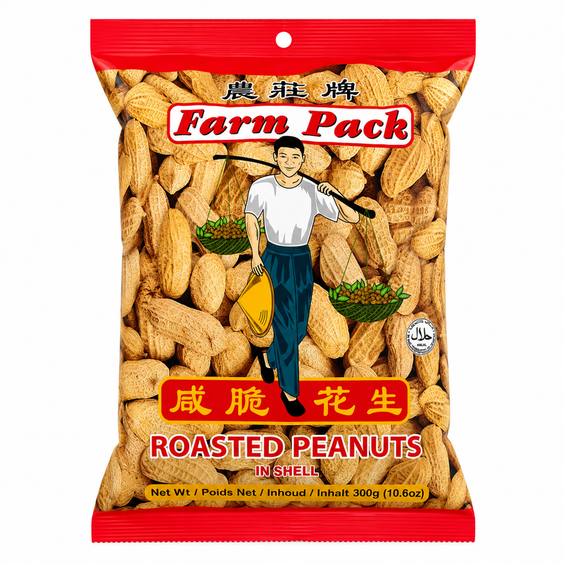 Farm Pack Rostade Jordnötter med Skal 300g