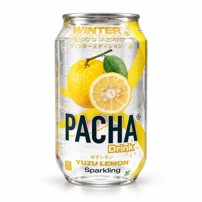 Pacha Kolsyrad Dryck med Yuzu- & Citronsmak 330 ml