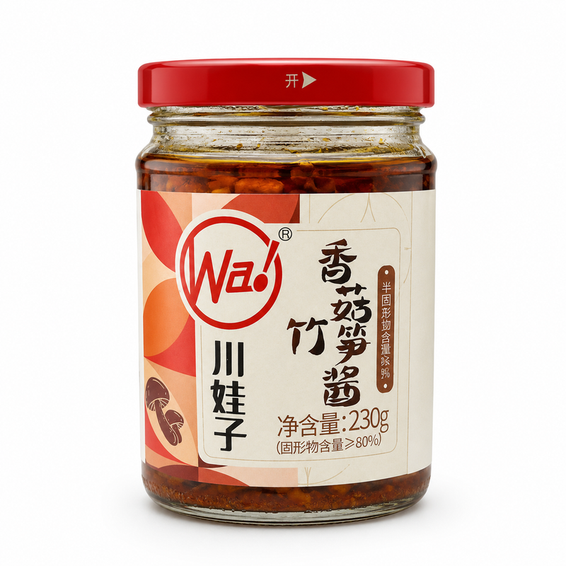 Chuan Wa Zi Svampsås med bambuskott 230g