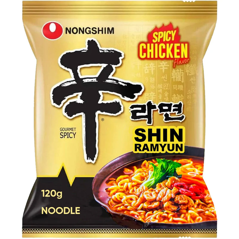 Nongshim Shin Ramyun Nudlar med Stark Kycklingsmak 120g