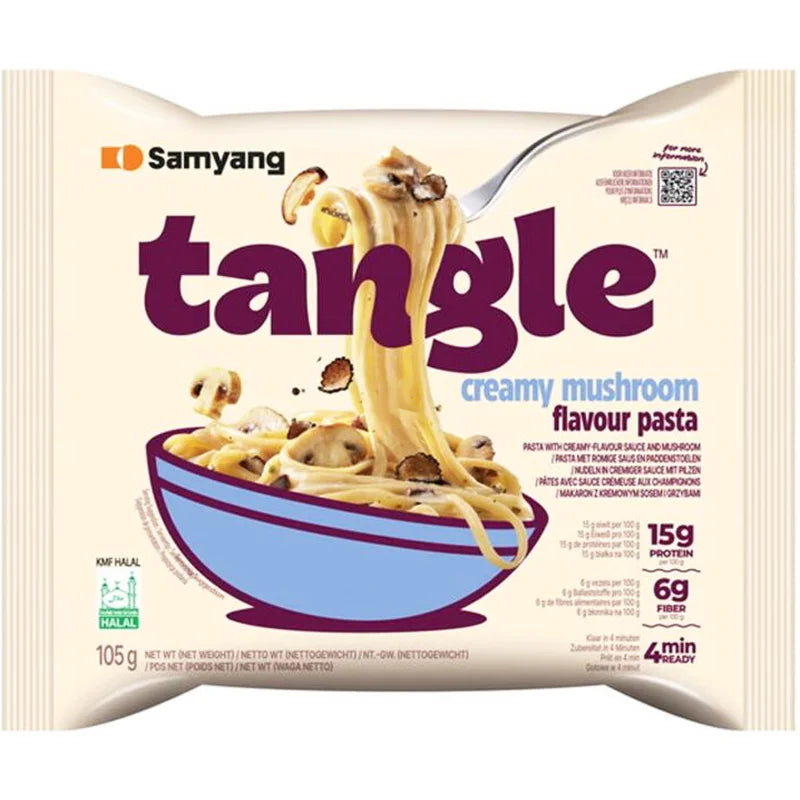Samyang Tangle Creamy Mushroom Flavour Korean-style Pasta 105g