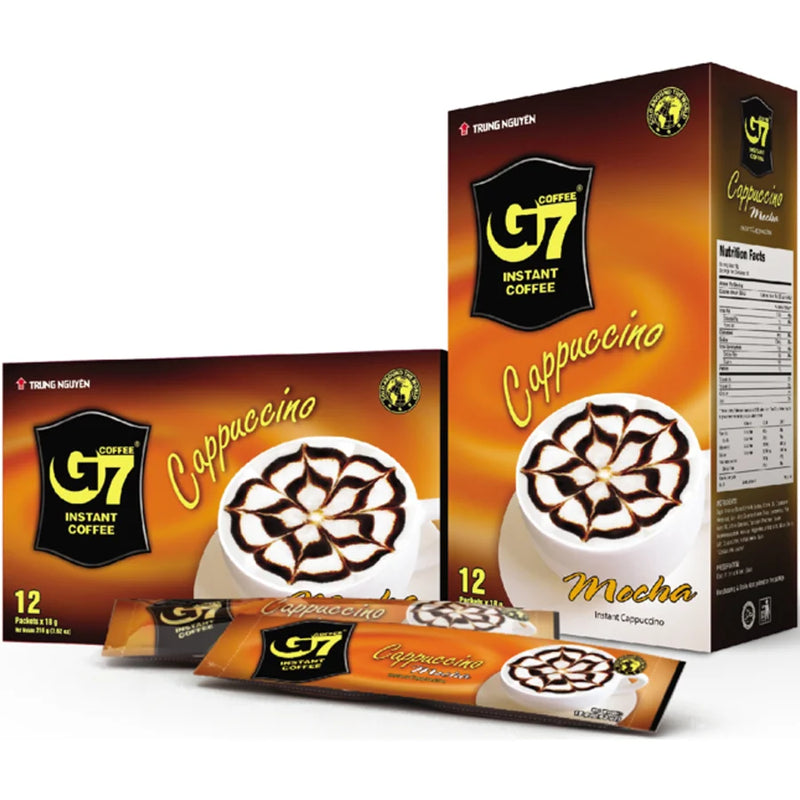 Trung Nguyen G7 Cappuccino Instantkaffe med Mochasmak 216g