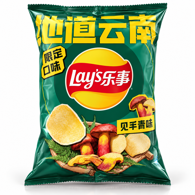 Lay’s Potatischips med Yunnan-svampsmak 70g