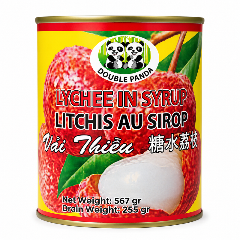 Double Panda Lychee in Sugar Syrup 567g