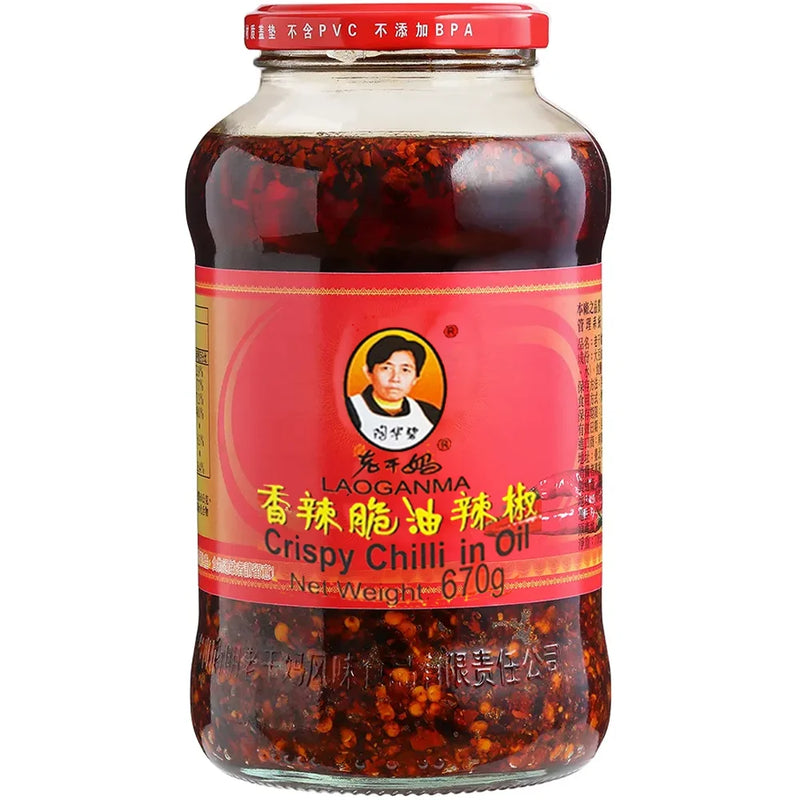 Laoganma "LGM"Krispiga Chilli Sås i Olja 670g