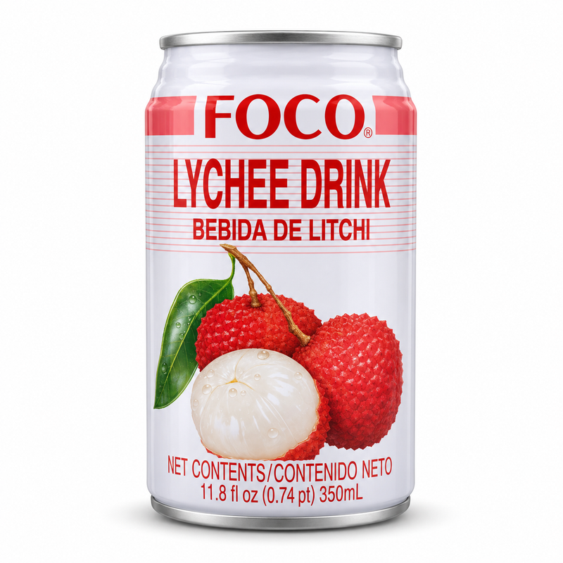 FOCO Litchidryck 350 ml