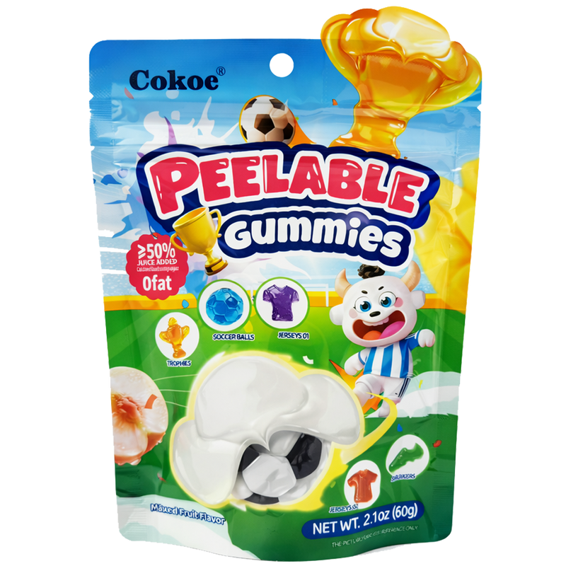 Cokoc Skalbara Gummi Godis Frukt Smak 60g