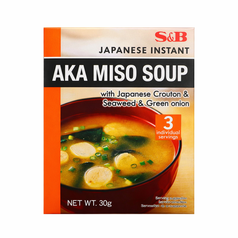 S&B日式速溶赤味噌汤 日本豆腐味红味增汤料 30g