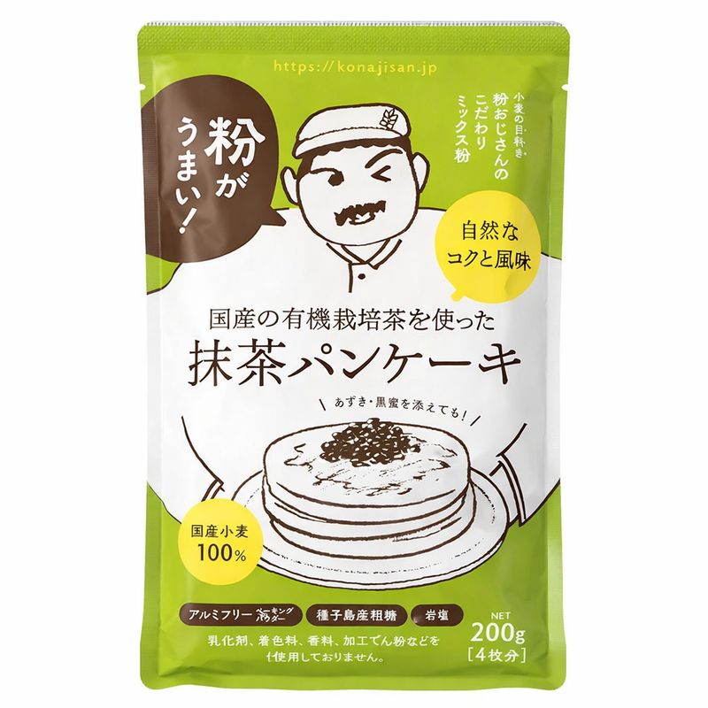 Konaojisan Ekologisk Pannkakor Mjöl Mix med Matcha  200g