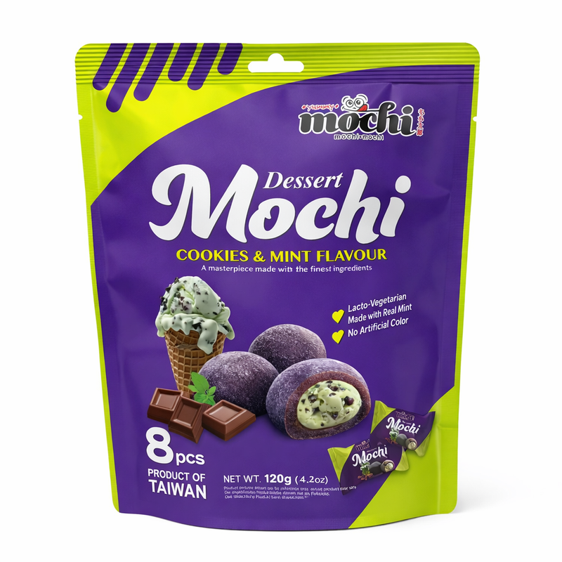 Mochi Mochi Dessert Mochi Kex & Mynta Smak 120g