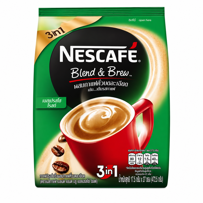 Nescafe Turbo 3-in-1 Green Instant Coffee 426g