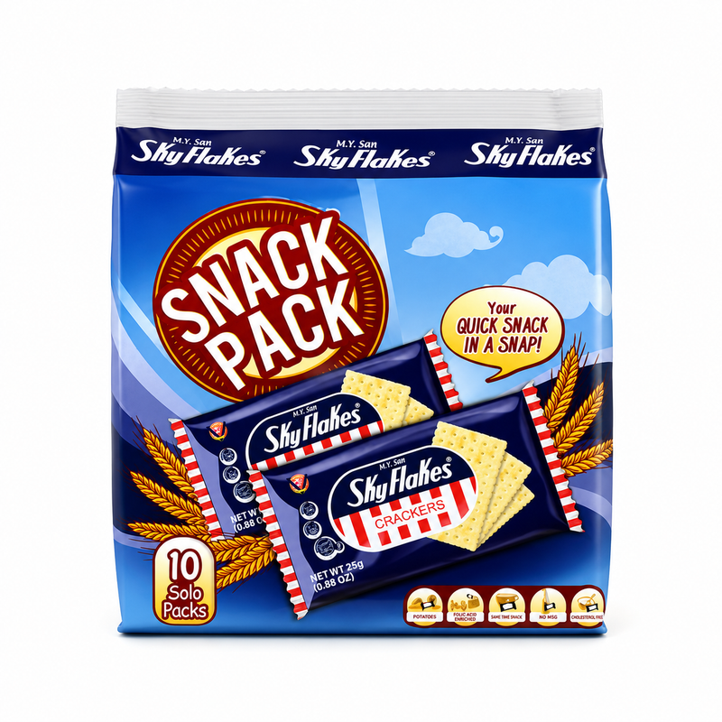 M.Y. San Sky Flakes Crackers Snack Pack 250g