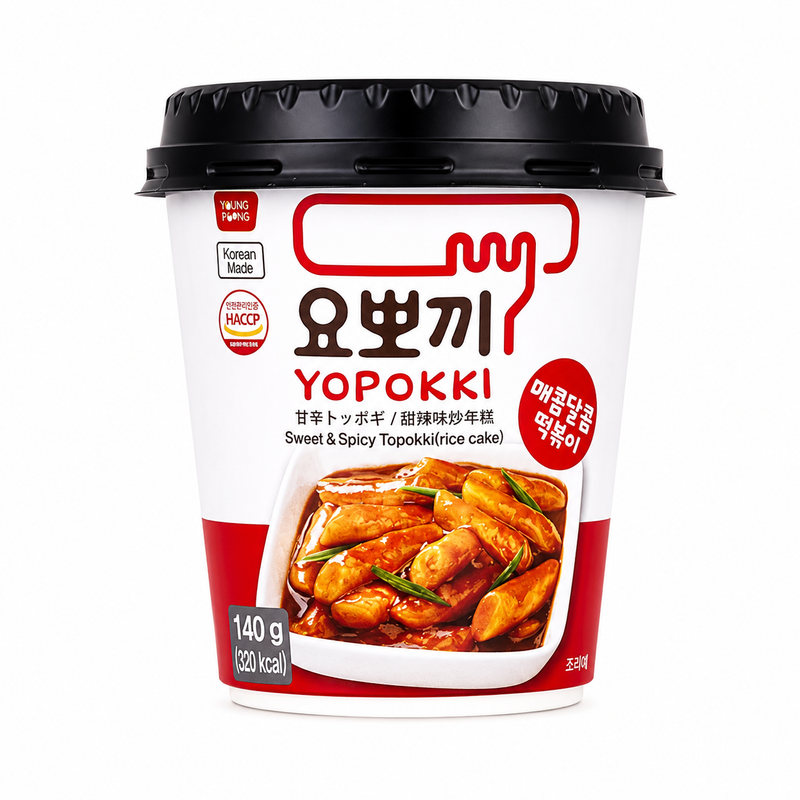 "Young Poong" Yopokki Koreanska Riskakor Söt & Stark 140g