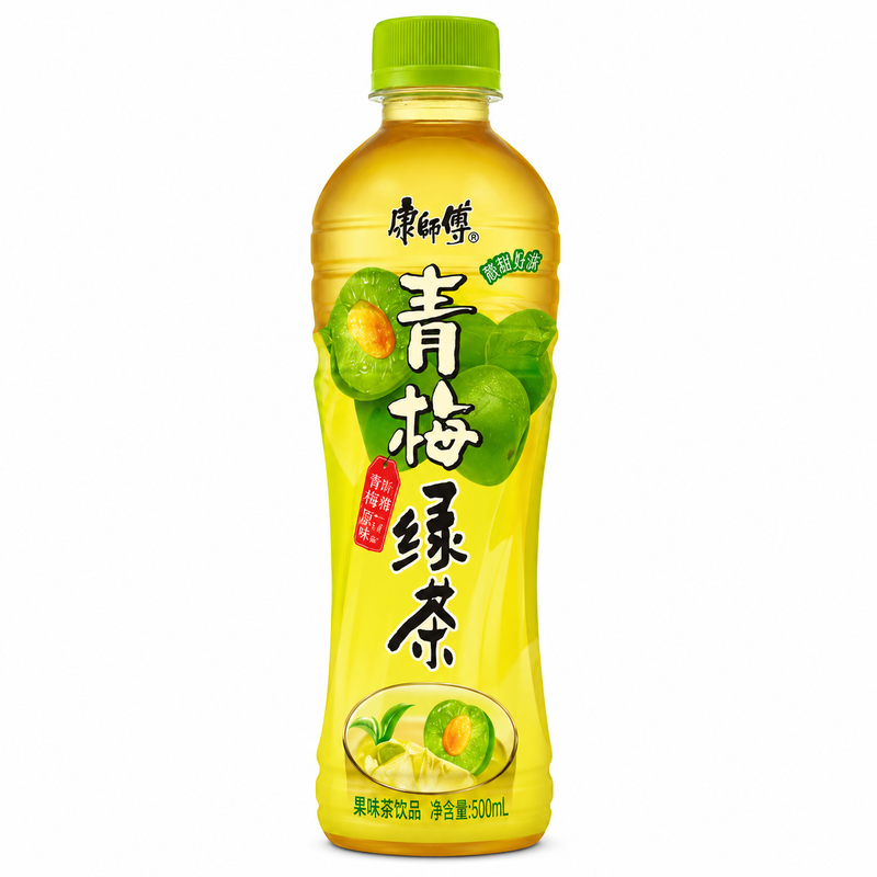 Master Kong Grönt Te med Grön Plommonsmak 500ml