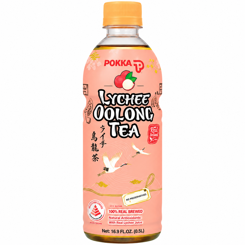 POKKA Oolongte med Litchismak 500ml